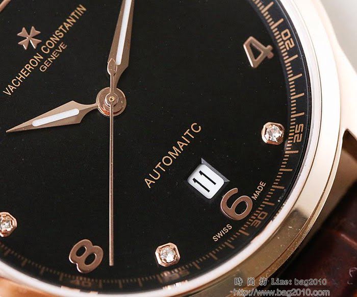 江詩丹頓 Vacheron Constantin LS精品 2018最新火爆款 全自動8215機芯 牛皮錶帶 藍寶石防刮花玻璃 深度防水 男士腕表  wssb4061